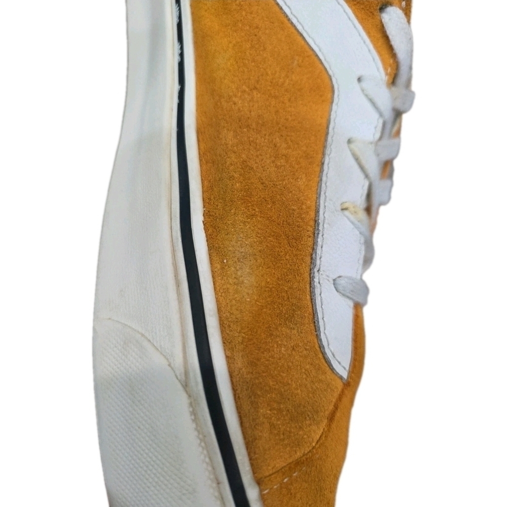 219 Vans Bold Ni Suede Low Top Sneakers Orange Zinna Men's Size 13 - Picture 10 of 14